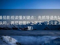 番茄影视读懂关键点：先抓导语先站队吗，再把截图补上下文（读完更清楚）