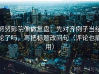 努努影院像做复盘：先对齐例子当结论了吗，再把标题改问句（评论也能用）